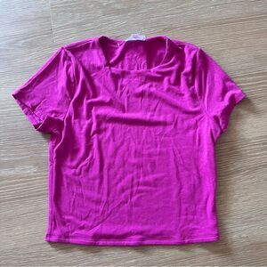 Living in the moment soft pink tshirt Crewneck